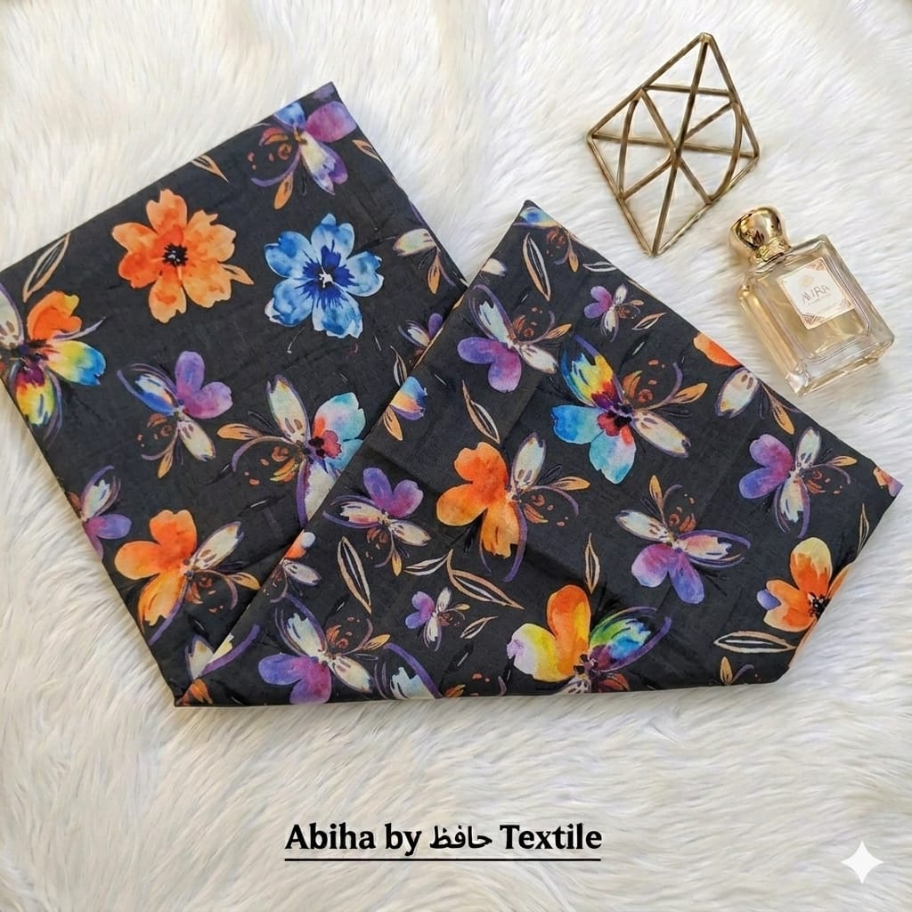 2 PIECE *ABIHA BY HAFIZ TEXTILE ALL OVER*  *3 Meter* *58 Inch*