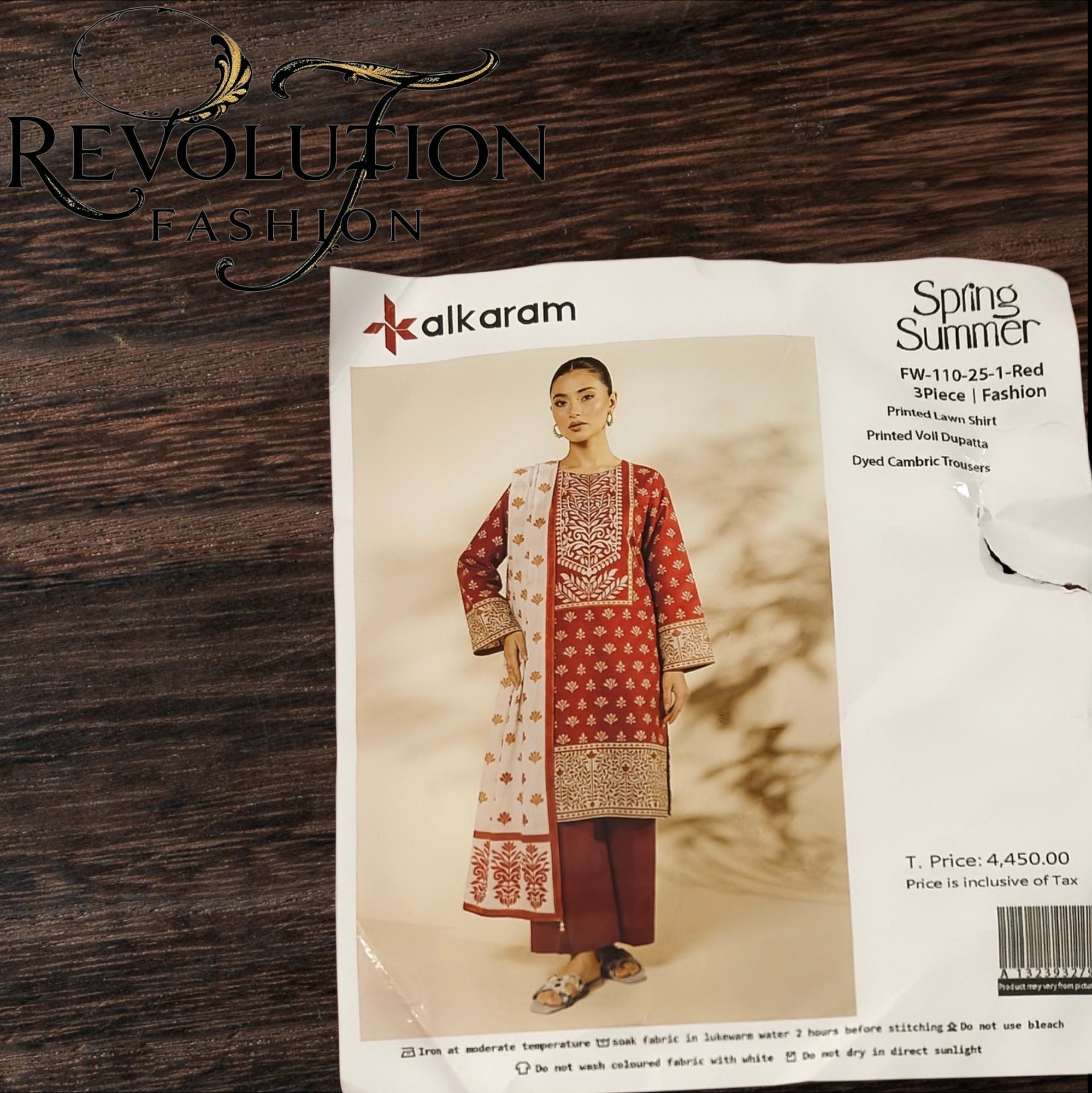 Al karam spring summer printed lawn shirt printed voll dupatta dyed cambric trauser